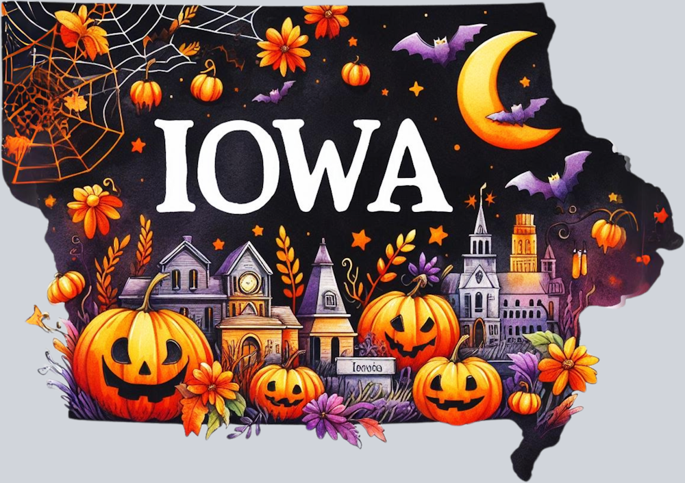 DTF Transfer Halloween States - Iowa