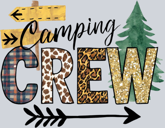 DTF Transfer Camping - Camping Crew