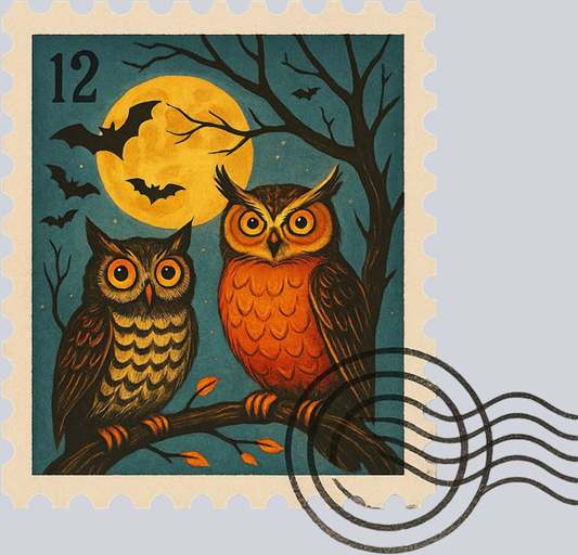 DTF Transfer Halloween - Postage Stamps 8