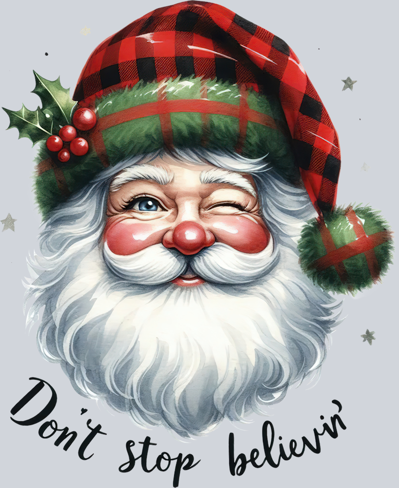 DTF Transfer Christmas - Don't stop Believin