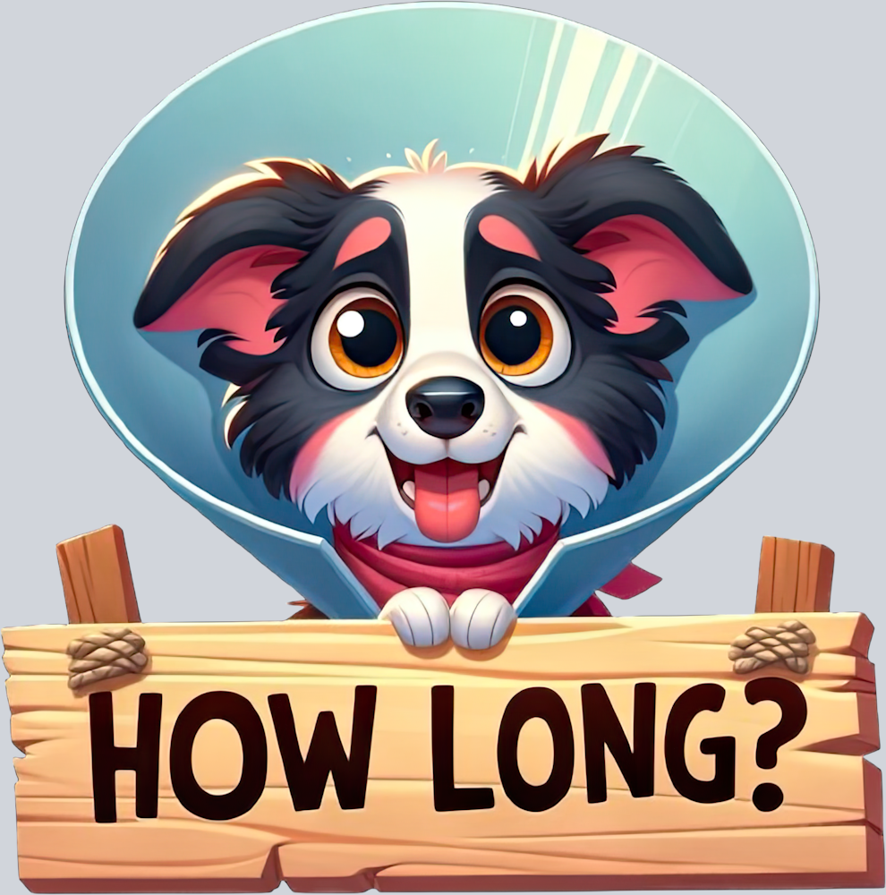 DTF Transfer Dogs - How Long Border-Collie