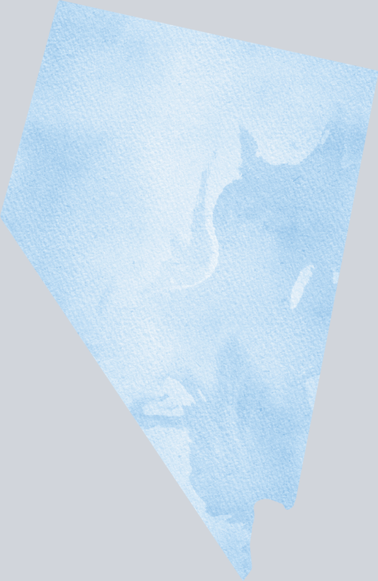 DTF Transfer Nevada - Watercolor Blue