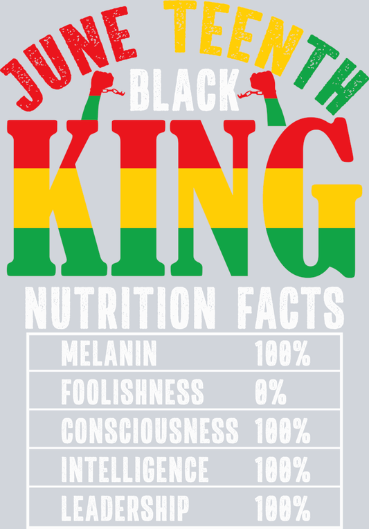 DTF Transfer Black History Month - Juneteenth Black King
