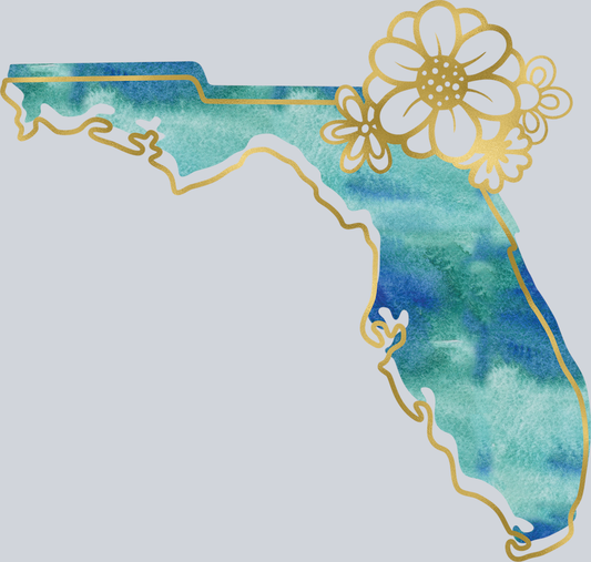 DTF Transfer Florida - Watercolor