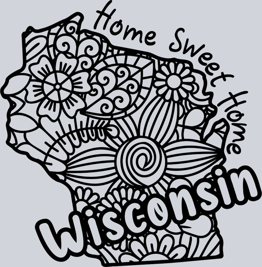 DTF Transfer Wisconsin - Home Sweet Home