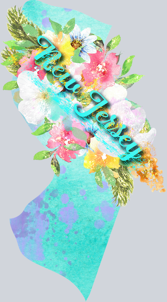 DTF Transfer New Jersey - Watercolor Flowers