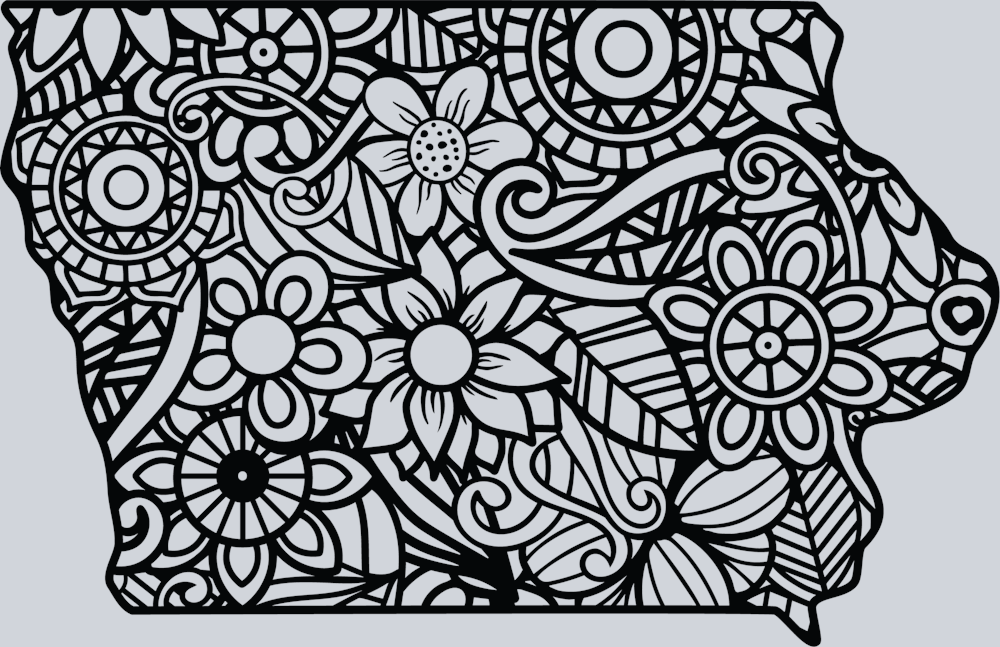 DTF Transfer Iowa - Mandala