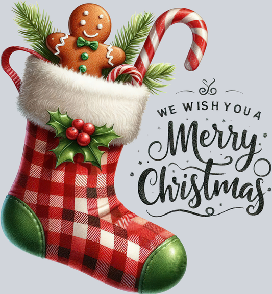 DTF Transfer Christmas -  We Wish you a Merry Christmas