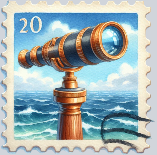 DTF Transfer High Seas - Postage Eyeglass