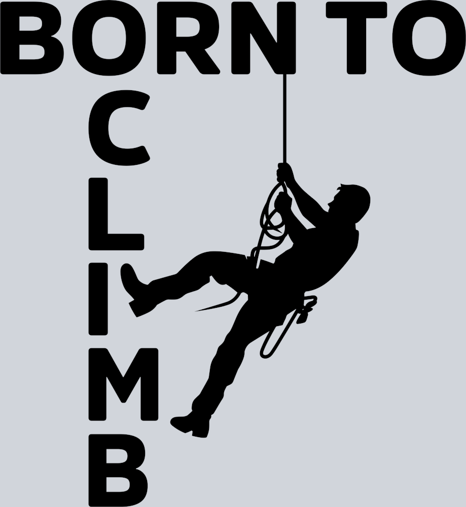 DTF Transfer Rock Climbing - Born to Climb