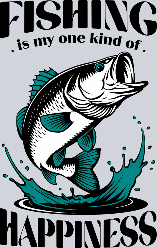 DTF Transfer Fishing - Fishing is my one kind of Happiness