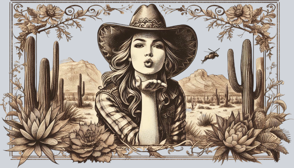 DTF Transfer Western - Cowgirl