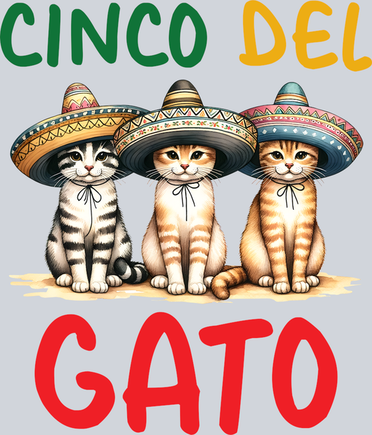 DTF Transfer Cinco de Mayo - Cinco Del Gato