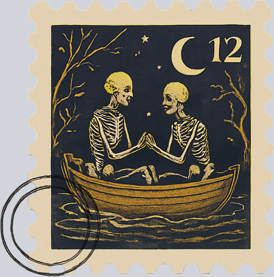 DTF Transfer Halloween - Postage Stamps 2
