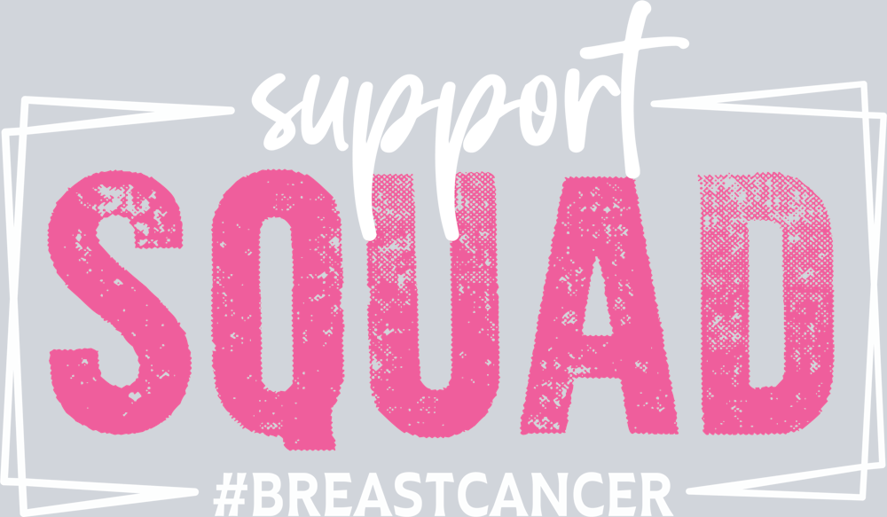 DTF Transfer Breast Cancer - Support Squad #Breastcancer