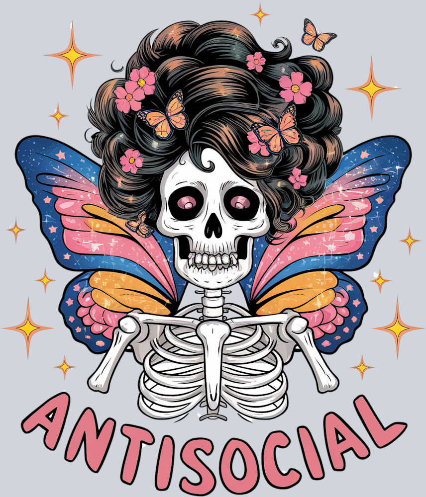 DTF Transfer Halloween - Antisocial