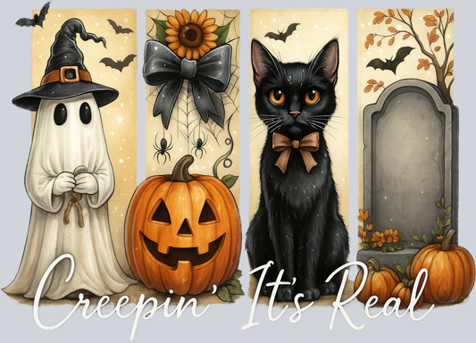 DTF Transfer Halloween - Creepin' It's Real