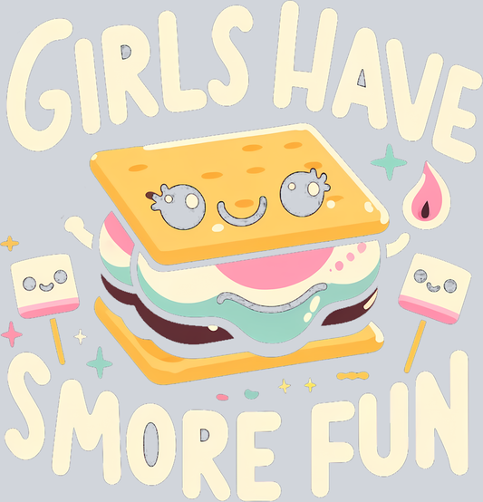 DTF Transfer Camping - Girls Have Smore Fun