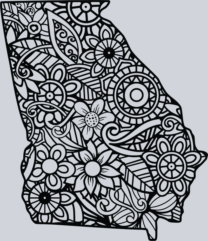 DTF Transfer Georgia - Mandala