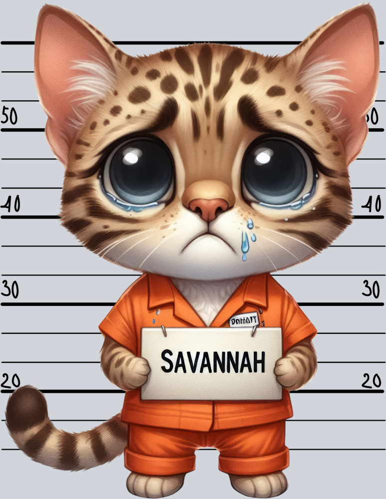 DTF Transfer Cats - Savannah Jail
