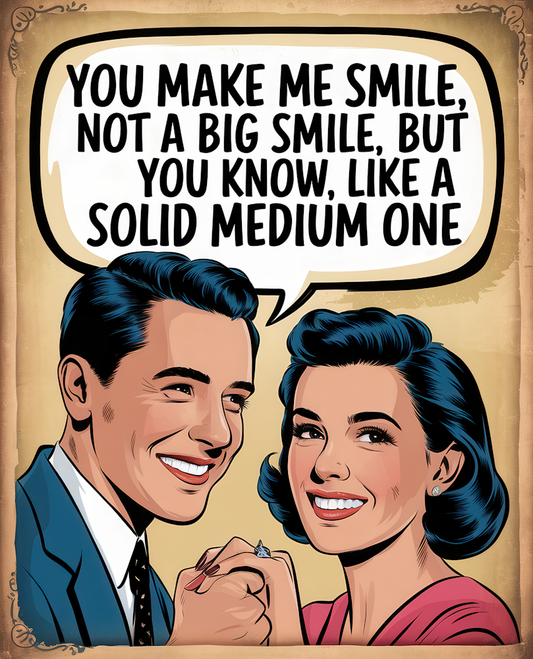 DTF Transfer Valentines - You Make me Smile