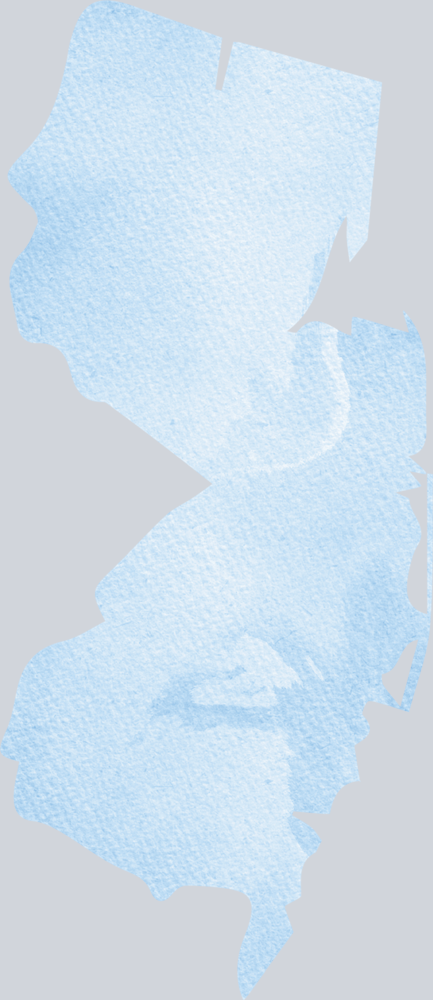 DTF Transfer New Jersey - Watercolor Blue