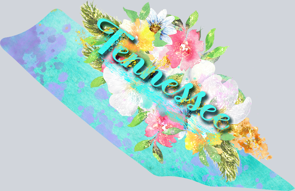 DTF Transfer Tennessee - Watercolor Flowers