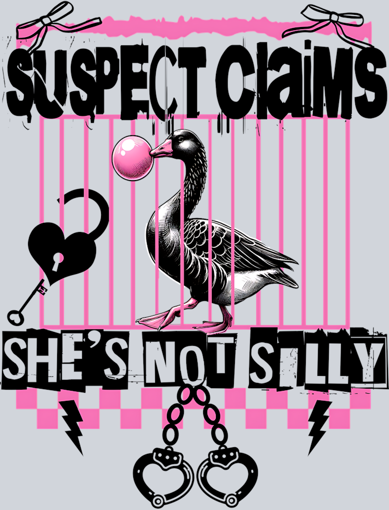 DTF Transfer Fowl - Suspect Claims She's Not Silly