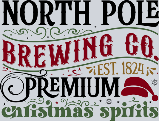 DTF Transfer Christmas - North Pole Brewing co
