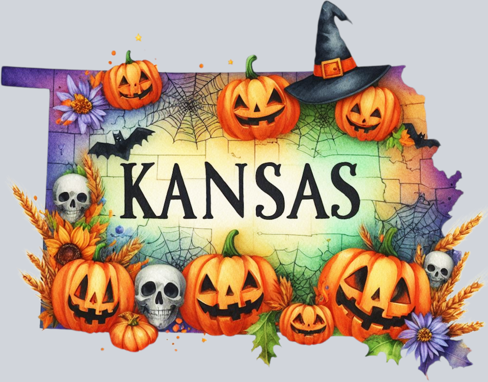 DTF Transfer Halloween States - Kansas