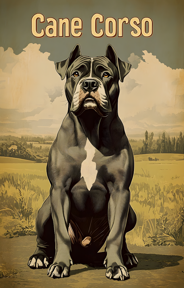 DTF Transfer Dogs - Cane-Corso