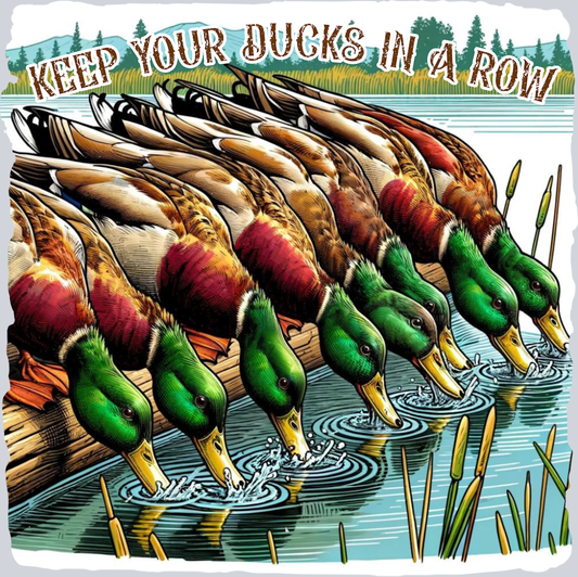 DTF Transfer Fowl - Keep your Ducks in a Row