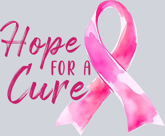 DTF Transfer Breast Cancer - Hope for a Cure