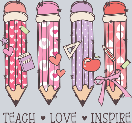 DTF Transfer Valentines - Teach Love Inspire