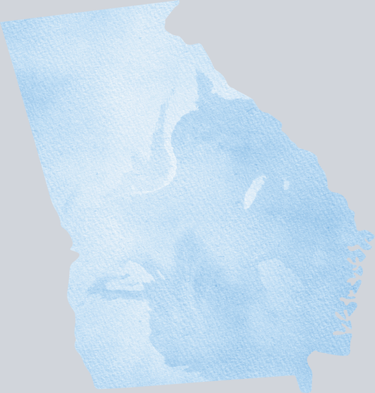 DTF Transfer Georgia - Watercolor Blue