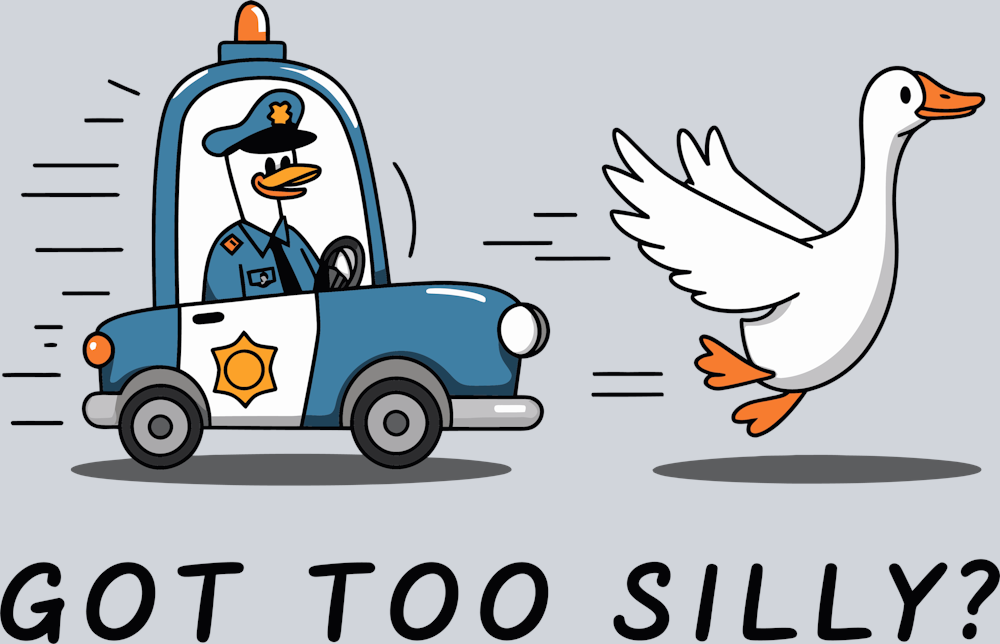 DTF Transfer Fowl - Got too Silly