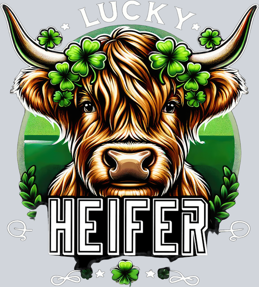 DTF Transfer St. Patrick's Day - Lucky Heifer