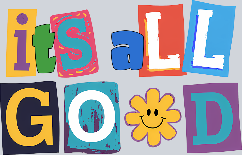 DTF Transfer Mental Health - It's all Good – One Source Supply