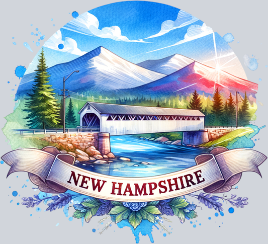 DTF Transfer New Hampshire - Retro Travel