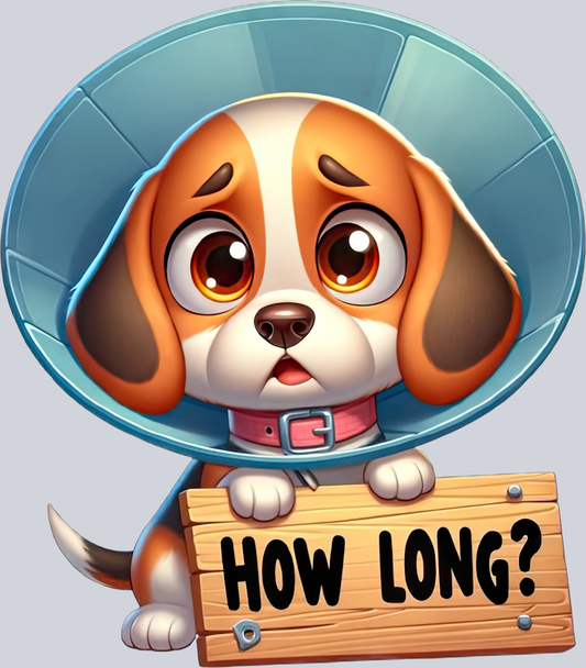 DTF Transfer Dogs - How Long Beagle