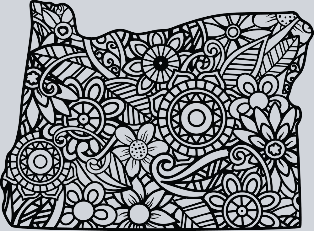 DTF Transfer Oregon - Mandala