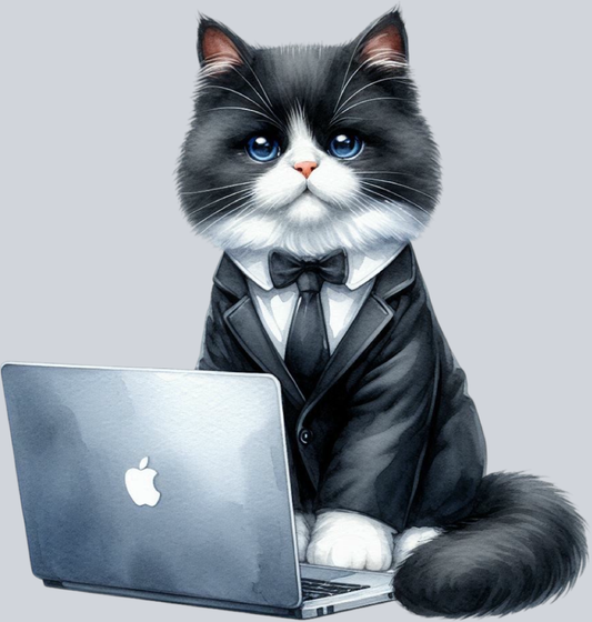 DTF Transfer Cats - Laptop