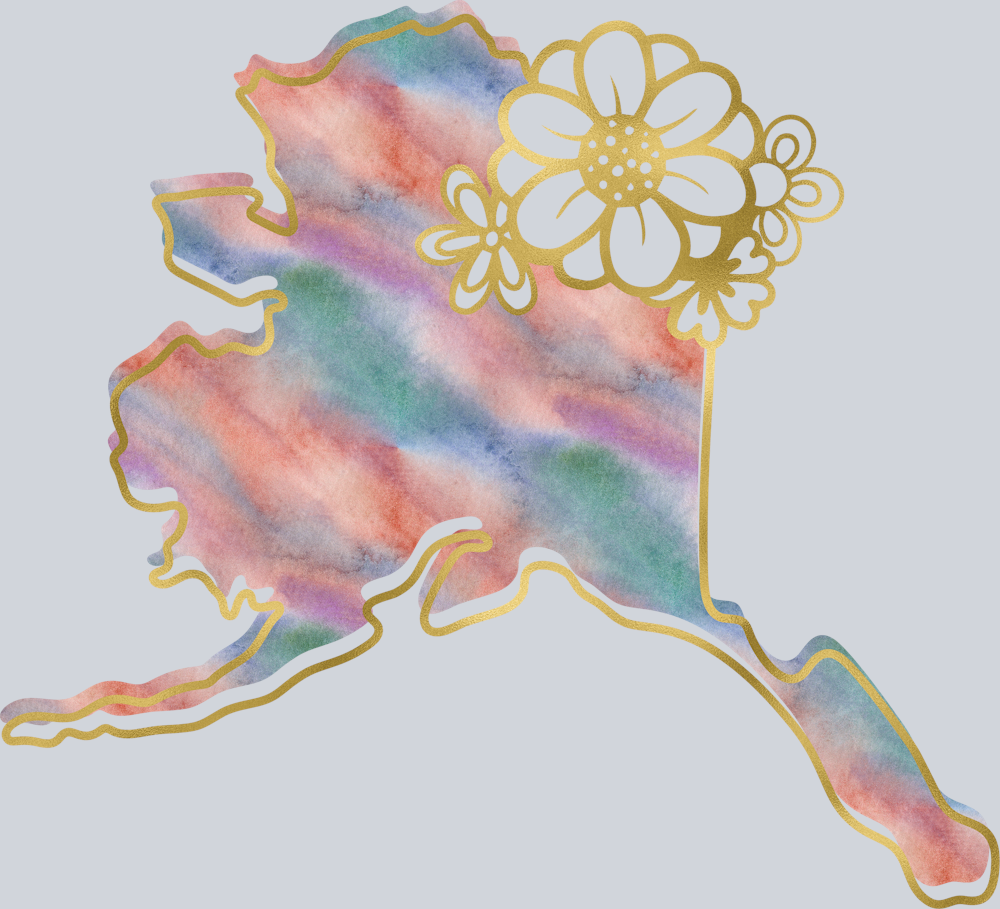 DTF Transfer Alaska - Watercolor