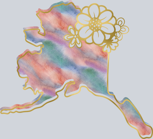 DTF Transfer Alaska - Watercolor