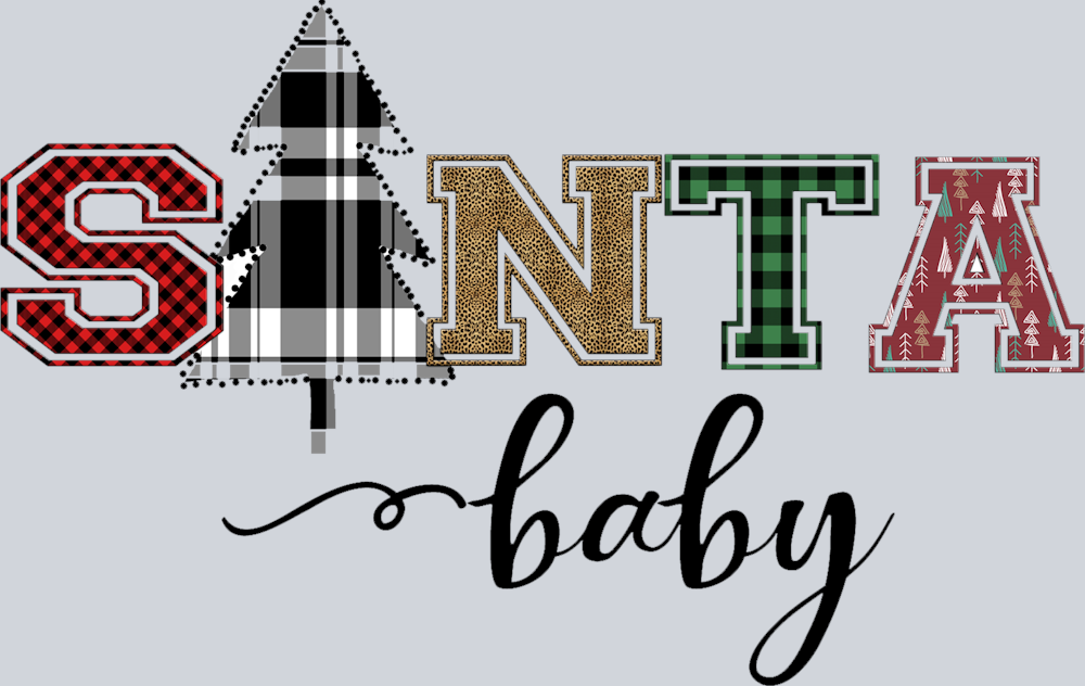 DTF Transfer Christmas - Santa Baby
