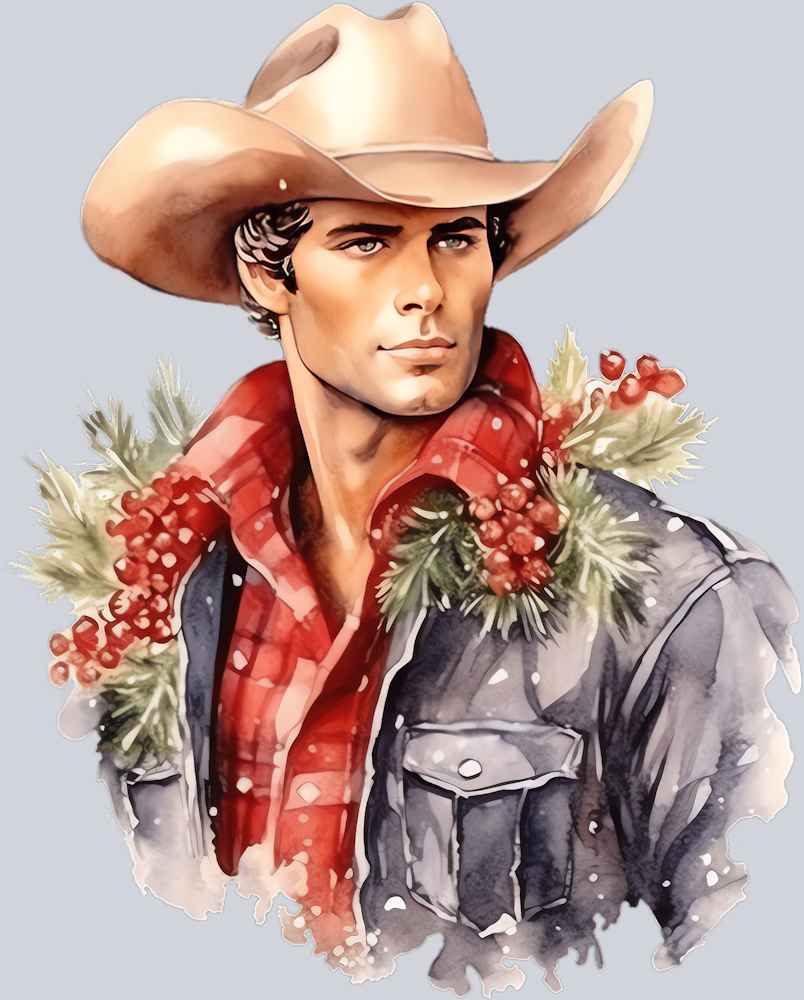 DTF Transfer Western - Christmas Cowboy