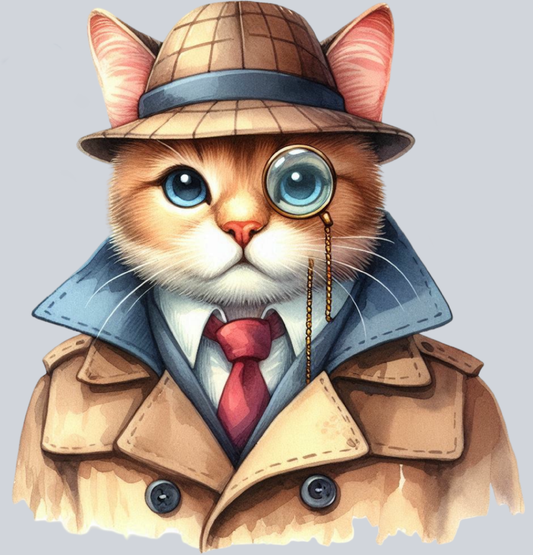 DTF Transfer Cats - Private Eye