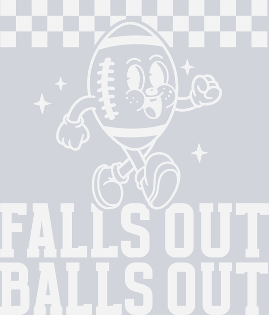 DTF Transfer Football - Falls Out Balls Out