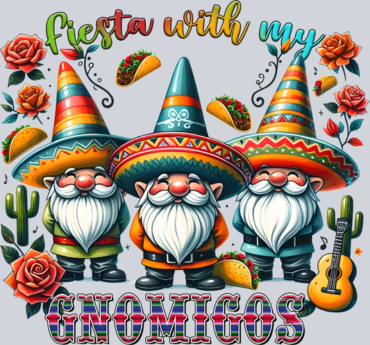DTF Transfer Cinco de Mayo - Fiesta with my Gnomigos