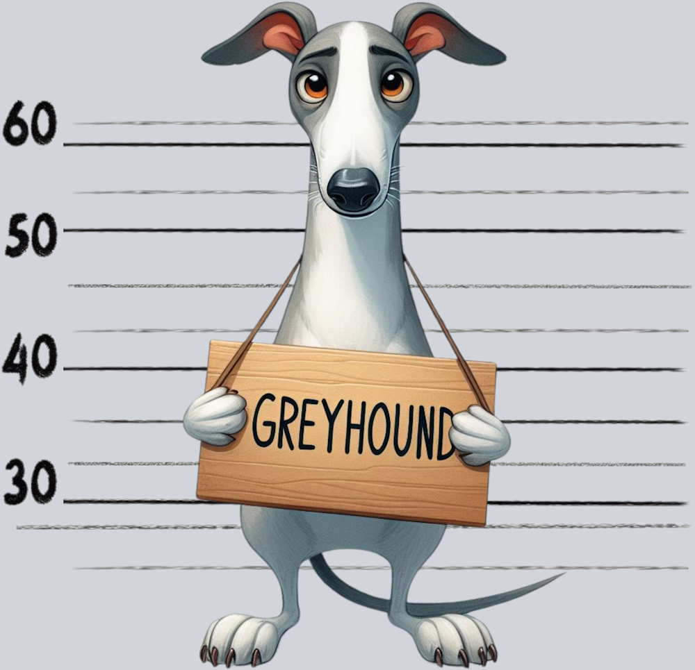 DTF Transfer Dogs - Jail  Greyhound